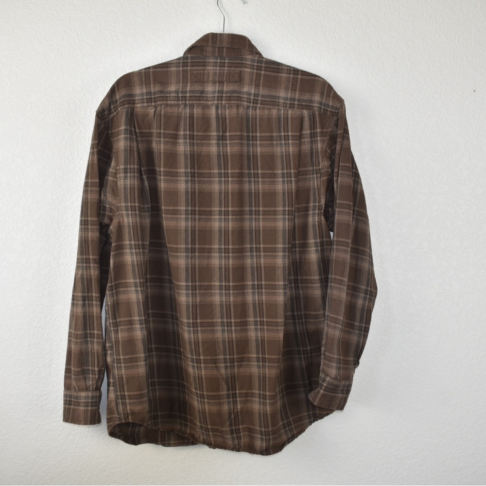Duluth Trading Flannel Long Sleeve Button Front size L - Picture 2 of 7